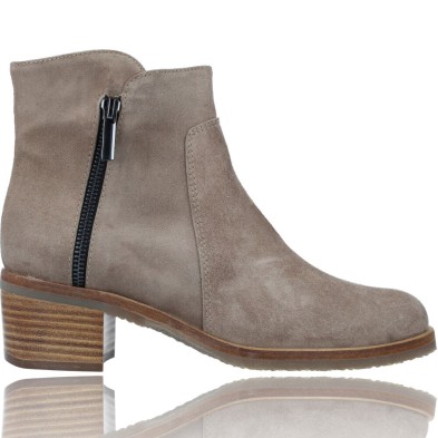 Botines Casual de Piel con Tacón para Mujeres de Plumers 5168