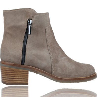 Botines Casual de Piel con Tacón para Mujeres de Plumers 5168