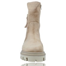 Calzados Vesga Botas Casual de Piel para Mujeres de Alpe 209811 color arena foto 3