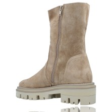 Calzados Vesga Botas Casual de Piel para Mujeres de Alpe 209811 color arena foto 6