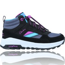 Botines Deportivos Casual Water Repellent para Niñas de Skechers 302949L Fuse Tread color Negro y fucsia foto 1