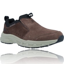 Calzados Vesga Zapatos Casual Slip-On de Piel Water Repellent para Hombres de Skechers 237282 Oak Canyon color marrón foto 2