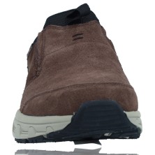 Calzados Vesga Zapatos Casual Slip-On de Piel Water Repellent para Hombres de Skechers 237282 Oak Canyon color marrón foto 3