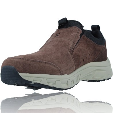 Calzados Vesga Zapatos Casual Slip-On de Piel Water Repellent para Hombres de Skechers 237282 Oak Canyon color marrón foto 4