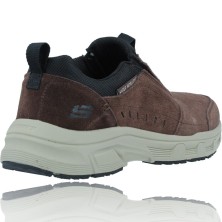 Calzados Vesga Zapatos Casual Slip-On de Piel Water Repellent para Hombres de Skechers 237282 Oak Canyon color marrón foto 8