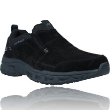 Calzados Vesga Zapatos Casual Slip-On de Piel Water Repellent para Hombres de Skechers 237282 Oak Canyon color negro foto 2
