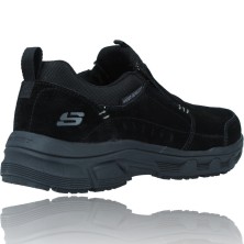 Calzados Vesga Zapatos Casual Slip-On de Piel Water Repellent para Hombres de Skechers 237282 Oak Canyon color negro foto 8