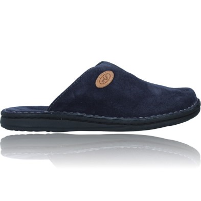 Zapatillas de Casa sin Talón de Piel Pantuflas para Hombres de Walk\u0026Fly  2307-36728