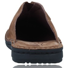 Calzados Vesga Zapatillas de Casa sin Talón de Piel Pantuflas para Hombres de Walk&Fly 2307-36728 color marrón foto 7