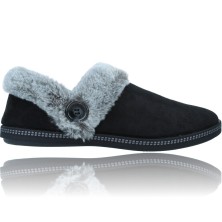 Calzados Vesga Zapatillas de Casa Veganas para Mujeres de Skechers 167219 Cozy Campfire color negro foto 1