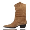 Lässiger Camper oder texanischer Lederstiefel für Damen von Calzados Vesga 12418