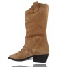 Lässiger Camper oder texanischer Lederstiefel für Damen von Calzados Vesga 12418