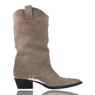 Lässiger Camper oder texanischer Lederstiefel für Damen von Calzados Vesga 12418