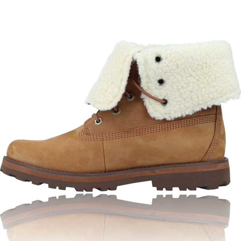Botas Casual de Piel para Mujeres con Borreguito para Mujeres de Timberland  Courma Kid 0A2MJW