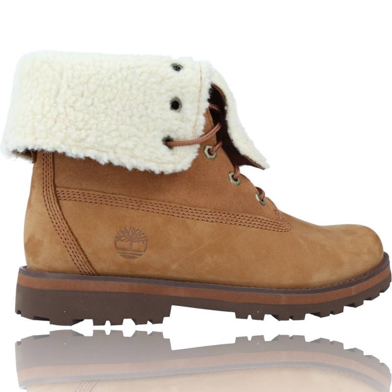 Botas Casual de Piel para Mujeres con Borreguito para Mujeres de Timberland  Courma Kid 0A2MJW