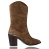 Botas Casual Camperas o Tejanas de Piel para Mujeres de Alpe 2184