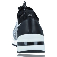 Calzados Vesga Zapatillas Deportivas Sneakers Casual para Mujeres de La Strada 2002967 color negro y blanco foto 7