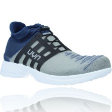 Calzados Vesga Zapatillas Deportivas Casual Water Resistant para Hombres de UYN X-CROSS TUNE color arena y azul foto 2