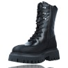 Leather Casual Military Biker Boots with Laces for Women by LOL 6861 Dipha