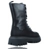 Leather Casual Military Biker Boots with Laces for Women by LOL 6861 Dipha