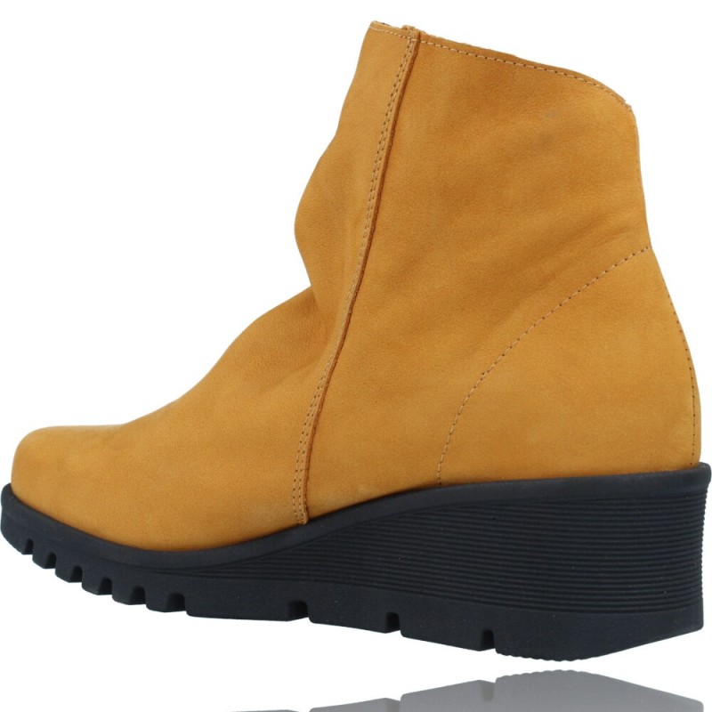 Botines Casual de Piel Cuña para Mujeres de Pepe Menargues 20822