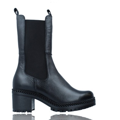 Botas Casual de Piel con Elásticos para Mujeres de Wonders H-3930 Toro