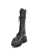 Leather Casual Military Biker Boots with Laces for Women by LOL 6877 Draco