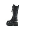 Leather Casual Military Biker Boots with Laces for Women by LOL 6877 Draco