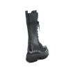 Leather Casual Military Biker Boots with Laces for Women by LOL 6877 Draco