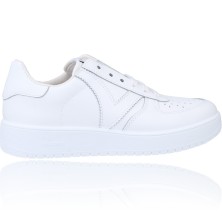 Calzados Vesga Zapatillas Deportivas Bambas de Piel para Mujer de Victoria Madrid 1258200 Blanco foto 9