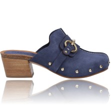 Zapatos Zuecos de Piel para...