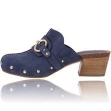Calzados Vesga Zapatos Zuecos de Piel para Mujer de Weekend 16225 Aveiro azul foto 5