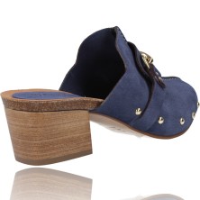 Calzados Vesga Zapatos Zuecos de Piel para Mujer de Weekend 16225 Aveiro azul foto 8