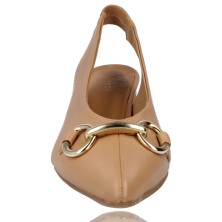Calzados Vesga Zapatos Salón de Piel con Tacón para Mujer de Pedro Miralles 18094 Posets camel foto 3