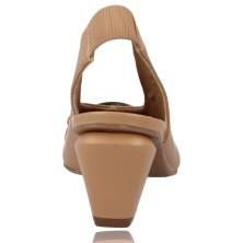 Calzados Vesga Zapatos Salón de Piel con Tacón para Mujer de Pedro Miralles 18094 Posets camel foto 7