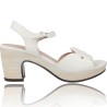 Leather Sandals with Heel and Platform for Women by Wonders F-5880-P