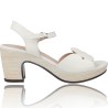 Sandalias de Piel con Tacón y Plataforma para Mujer de Wonders F-5880-P