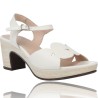 Leather Sandals with Heel and Platform for Women by Wonders F-5880-P