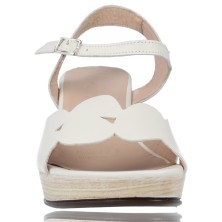 Calzados Vesga Sandalias de Piel con Tacón para Mujer de Wonders F-5880-P foto 3