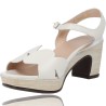 Sandalias de Piel con Tacón y Plataforma para Mujer de Wonders F-5880-P