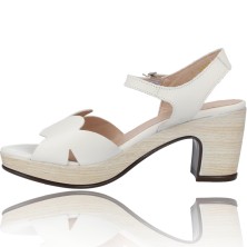 Calzados Vesga Sandalias de Piel con Tacón para Mujer de Wonders F-5880-P foto 5