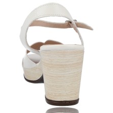 Calzados Vesga Sandalias de Piel con Tacón para Mujer de Wonders F-5880-P foto 7