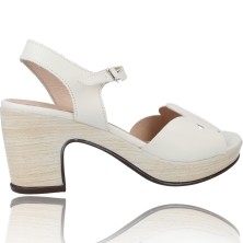 Calzados Vesga Sandalias de Piel con Tacón para Mujer de Wonders F-5880-P foto 9