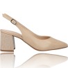 Leather Pumps Without Heel for Woman by Patricia Miller 5532