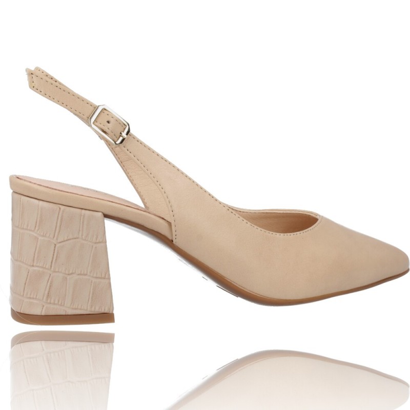Zapatos Salón Sin Talón de Piel para Mujer de Patricia Miller 5532