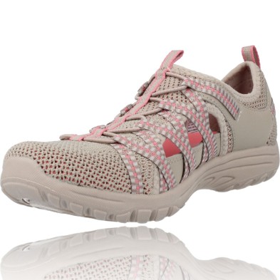Skechers Women's Open Toe Trainers 158383 Reggae Fest 2.0 - Happy Getaway