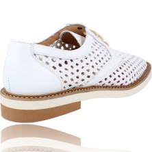 Calzados Vesga Zapatos Cordones de Piel para Mujer de Luis Gonzalo 5245M Blanco foto 8