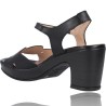 Leather Sandals with Heel and Platform for Women by Wonders F-5880-P