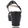 Sandali in pelle con tacco e plateau da donna di Wonders F-5880-P