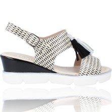 Leather Wedge Sandals for...